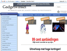 Tablet Screenshot of gadgetwinkel.nl